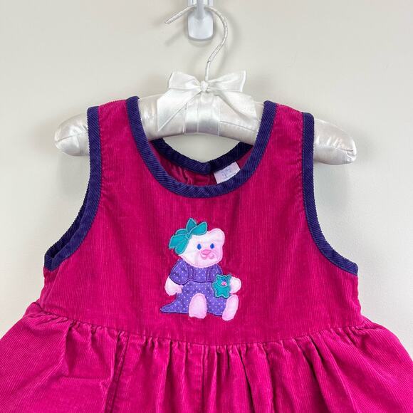 Vintage Teddy Bear Ruffle Overalls 18 Months - Picture 2 of 9